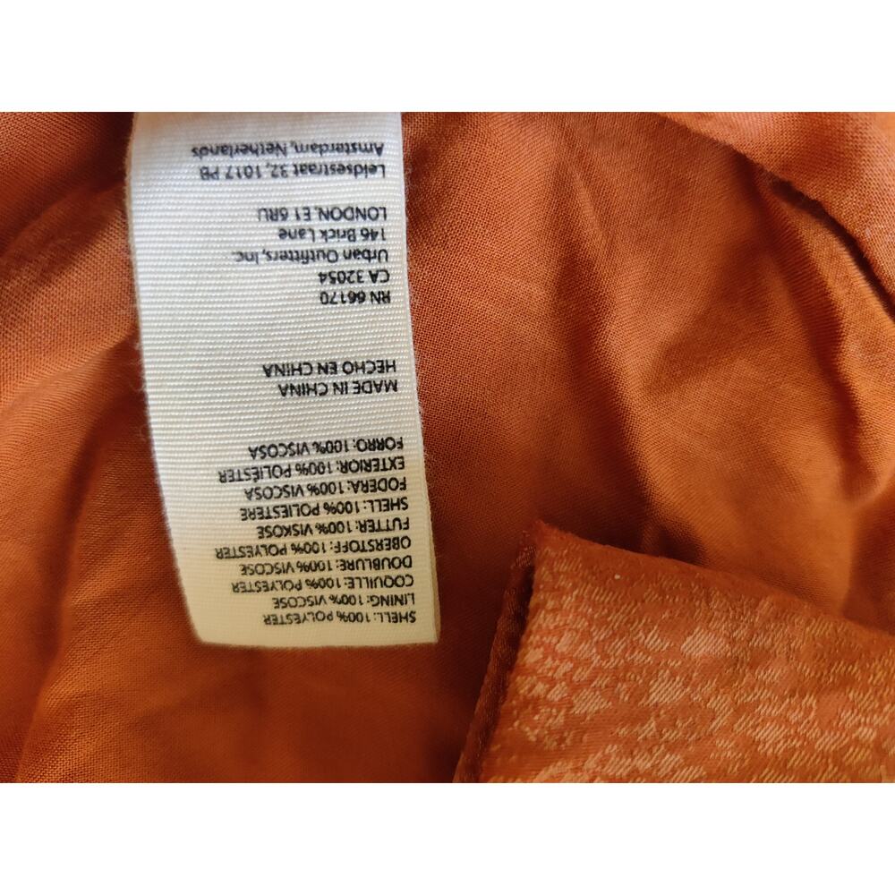 Free People Rust Orange Wrap Mini Dress - Picture 4 of 8
